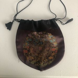 Brown Small Pouch Bag With Detailing